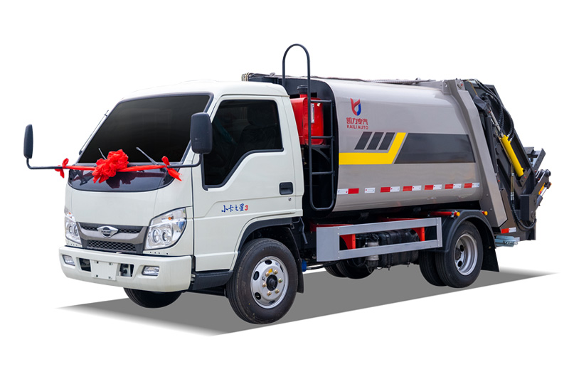 Foton Xiaoka Star 3 (2023 Model) Supermarket & Basement Compressed Garbage Truck Wheelbase: 2850 mm, 5 m³