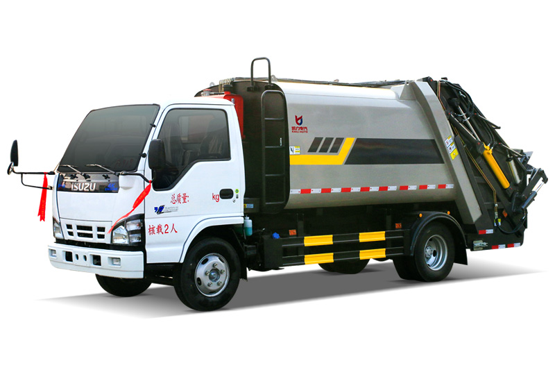 Isuzu (2023 Model) Compression Garbage Truck Wheelbase: 3360 mm, 7 m³