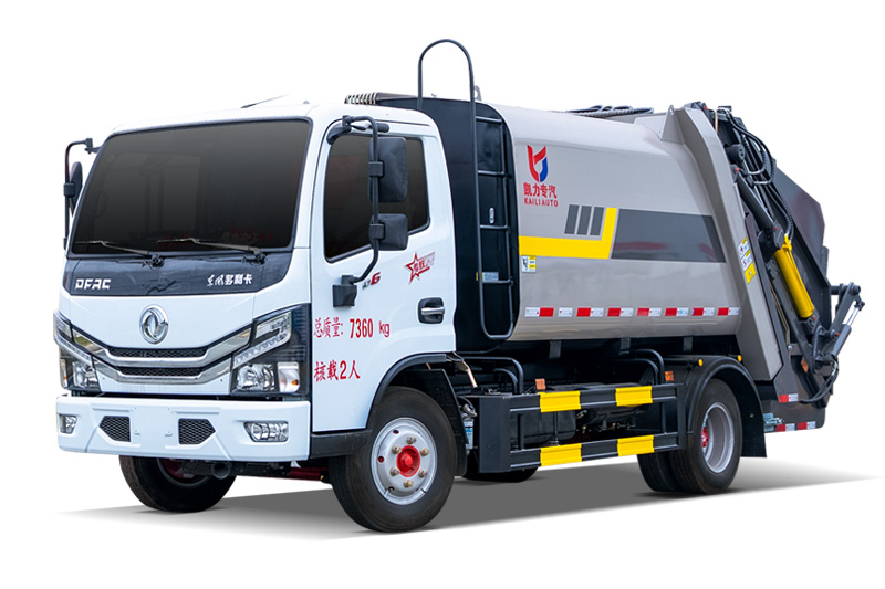 Dongfeng D6 (2023 Model) Compression Garbage Truck Wheelbase: 3308 mm, 7 m³